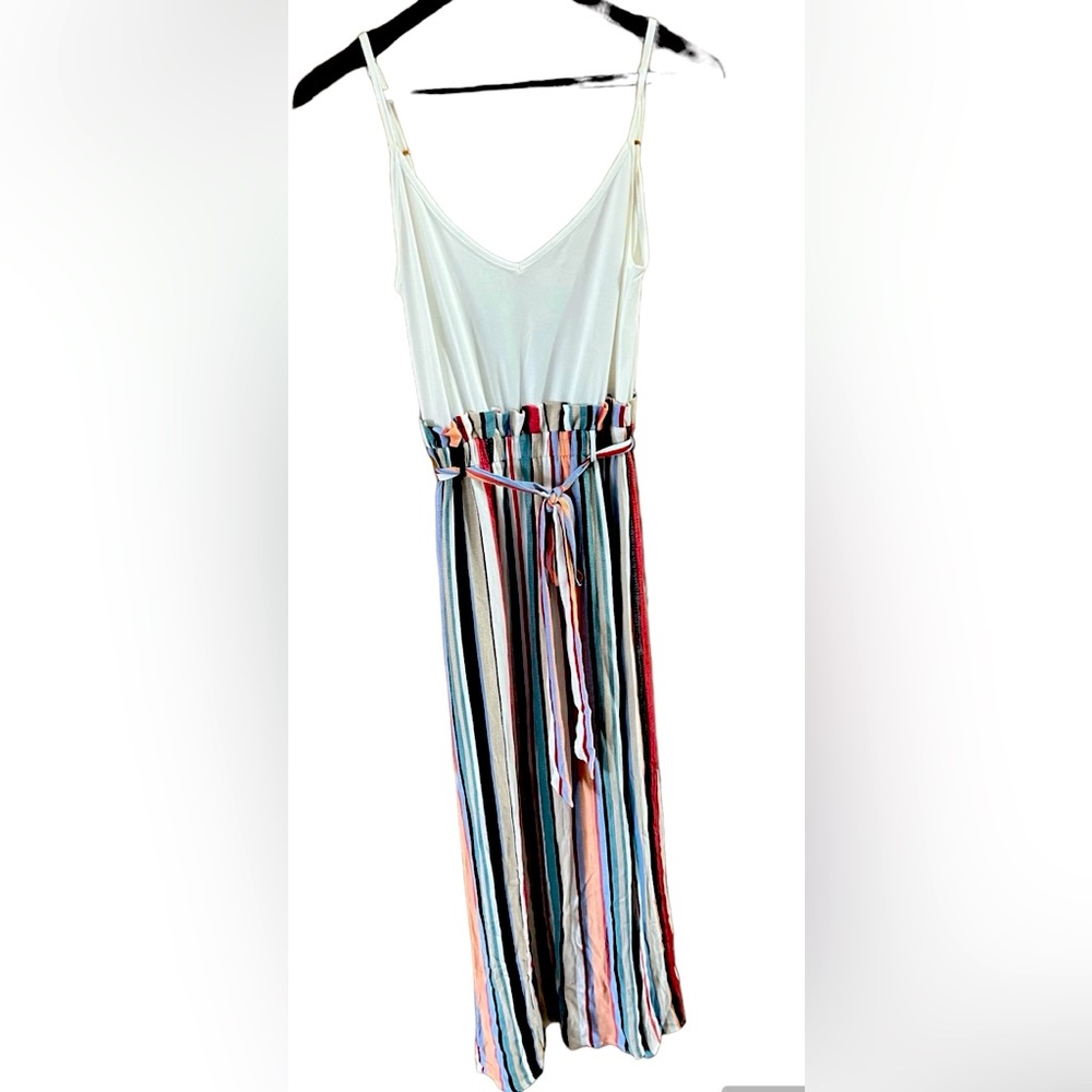 ⚡️La Miel EUC Women's Colorful Striped Summer Maxi Dress